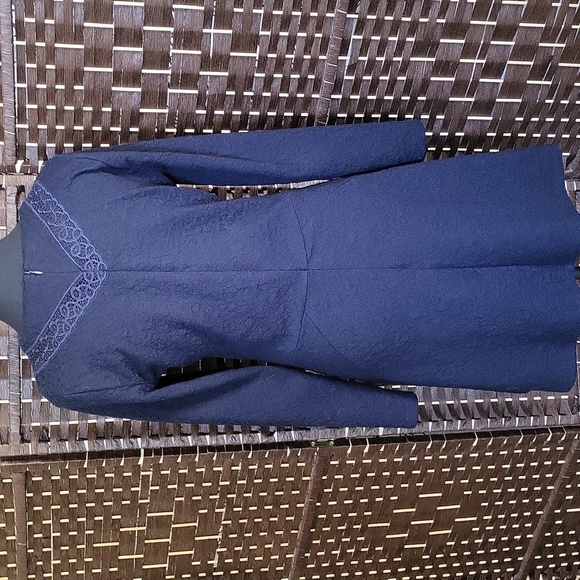 The Kooples Blue Lace Embellished Sheath Dress - Picture 6 of 6